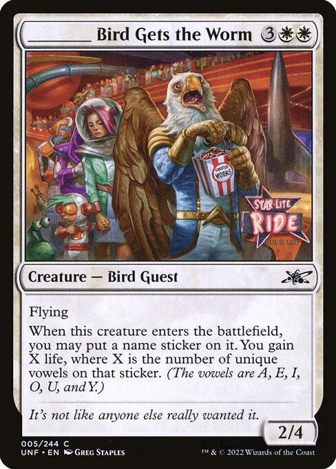 _____ Bird Gets the Worm. Beispielbild: Edition, Artwork und Veredelung können abweichen. Maßgeblich sind die Angaben zum ausgewählten Print.
