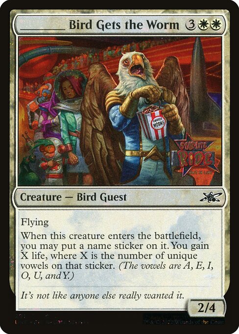 _____ Bird Gets the Worm. Beispielbild: Edition, Artwork und Veredelung können abweichen. Maßgeblich sind die Angaben zum ausgewählten Print.