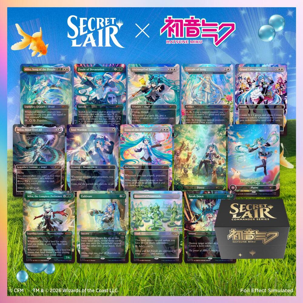 Deck · Secret Lair Commander Deck Hatsune Miku