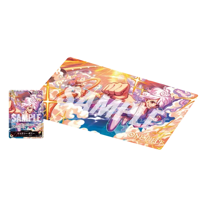 One Piece Spielmatten- und Kartenset – Ruffy & Bonney – Japanische Ausgabe