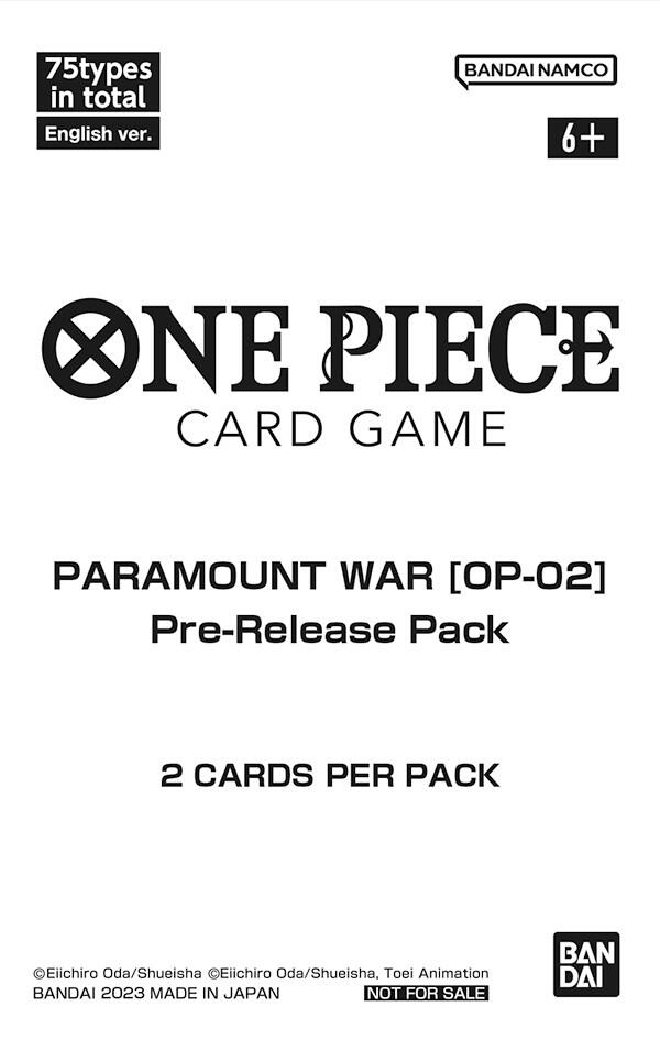 One Piece Paramount War - Pre-Release Pack – Englisch
