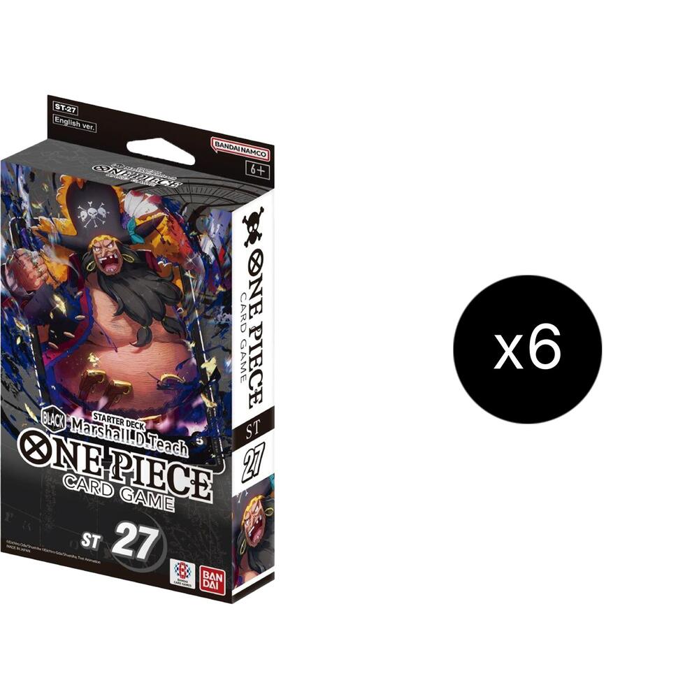 One Piece Starter Deck 27: BLACK Marshall.D.Teach Display – Englisch
