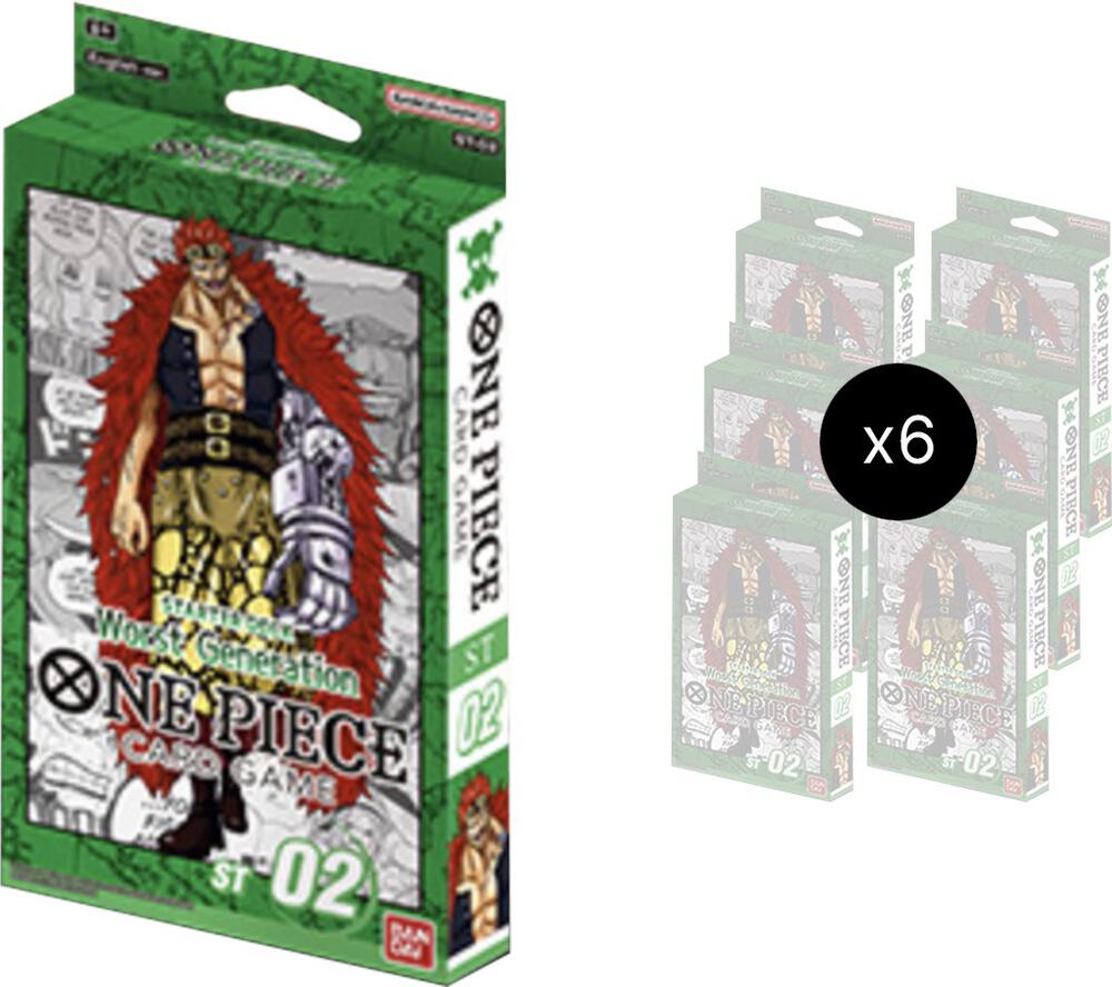 One Piece Starter Deck 2: Worst Generation Display – Englisch
