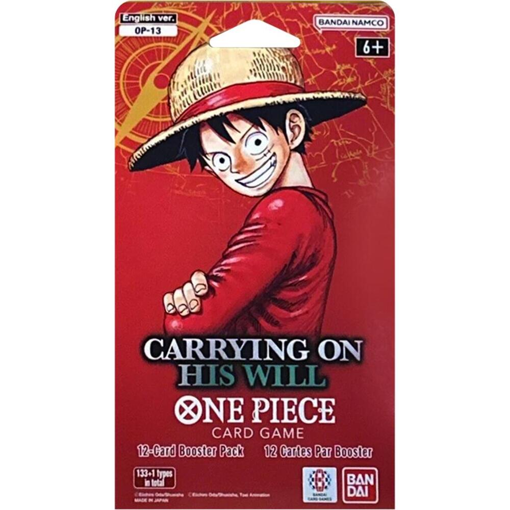 One Piece Carrying On His Will Sleeved Booster Pack – Englisch