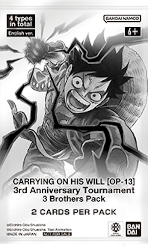 One Piece Carrying On His Will - 3rd Anniversary Tournament 3 Brothers Pack – Englisch