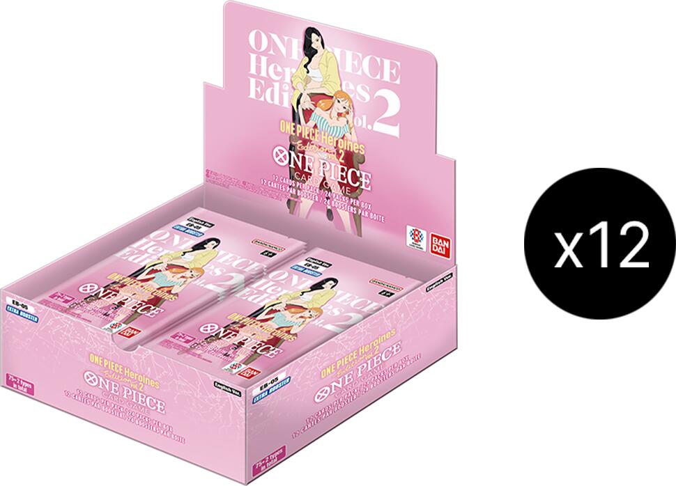One Piece Extra Booster: One Piece Heroines Edition Vol.2 - Booster Box Case – Englisch