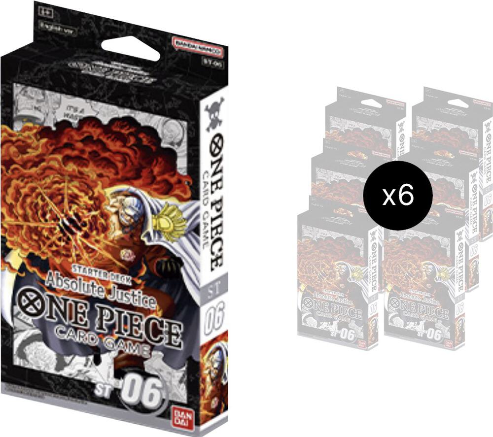 One Piece Starter Deck 6: Absolute Justice Display – Englisch