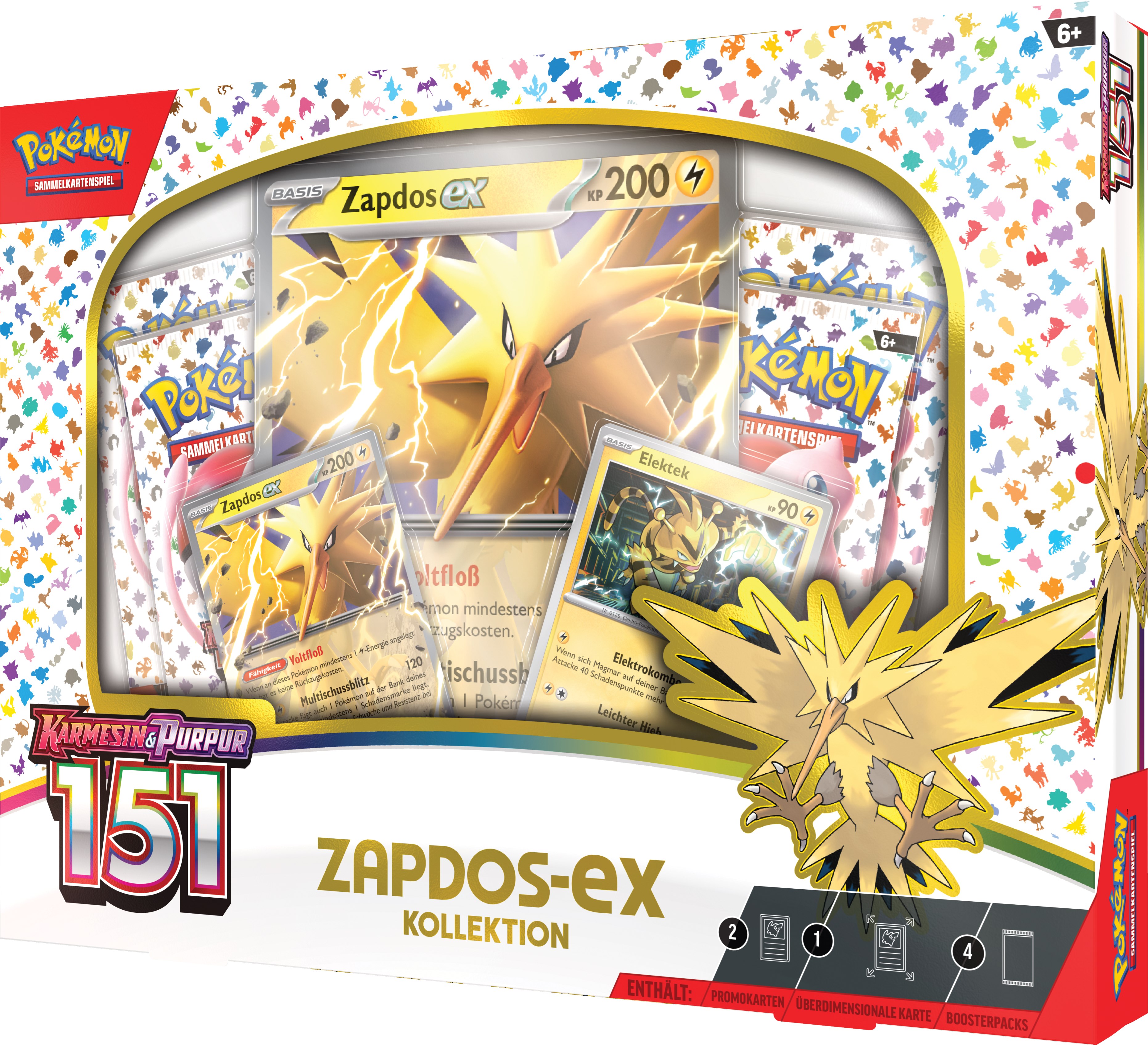 Kollektion Karmesin & Purpur – 151: Zapdos-ex