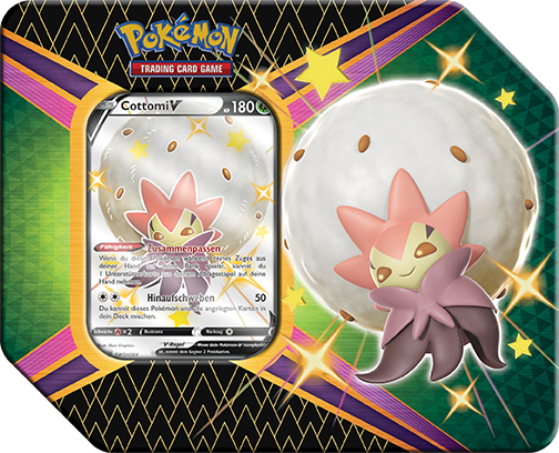 Pokémon Glänzendes Schicksal V Tins CottomiV – Deutsch