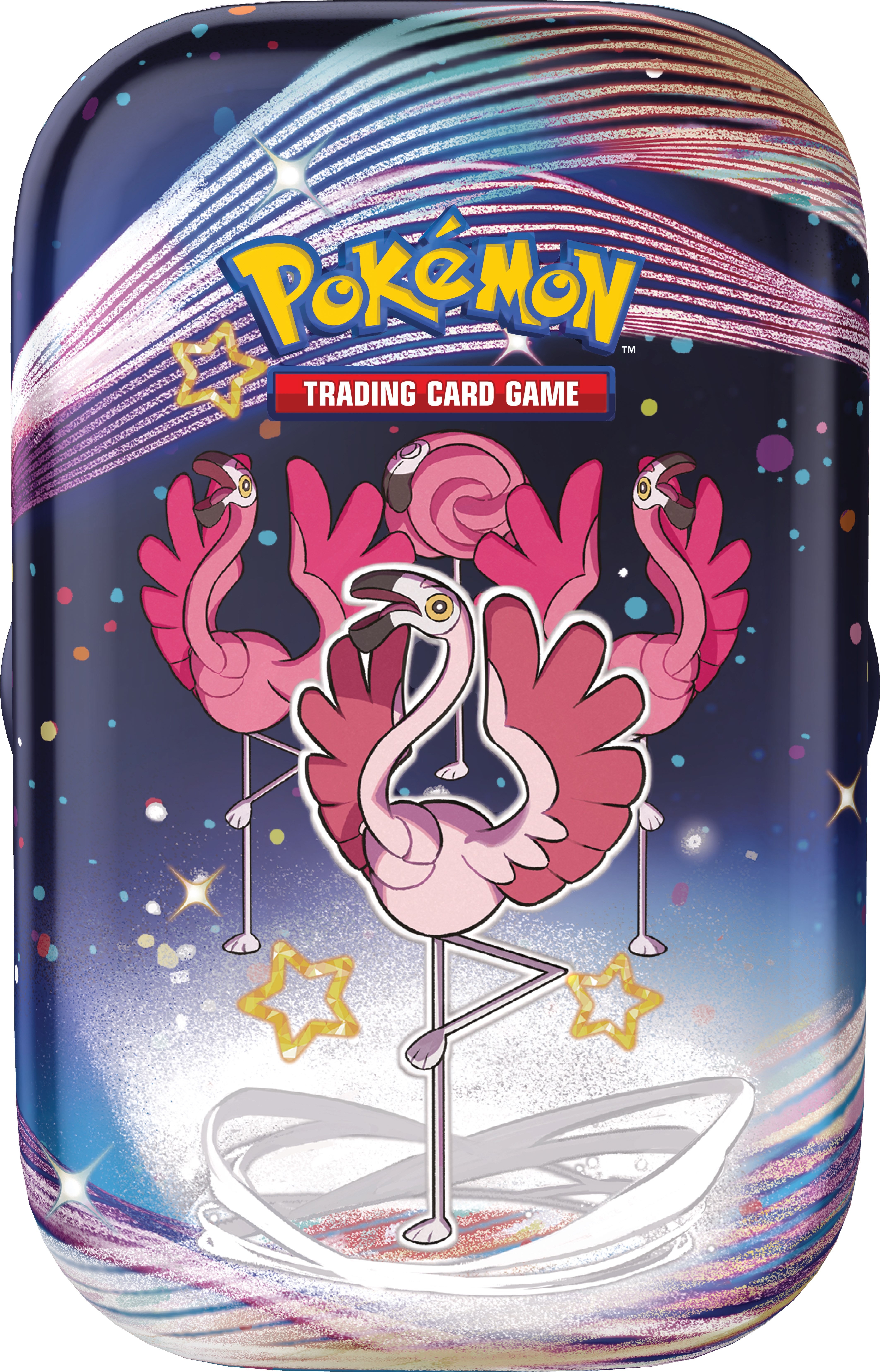 Pokémon Karmesin & Purpur – Paldeas Schicksale Mini-Tin-Box Flamigo – Deutsch