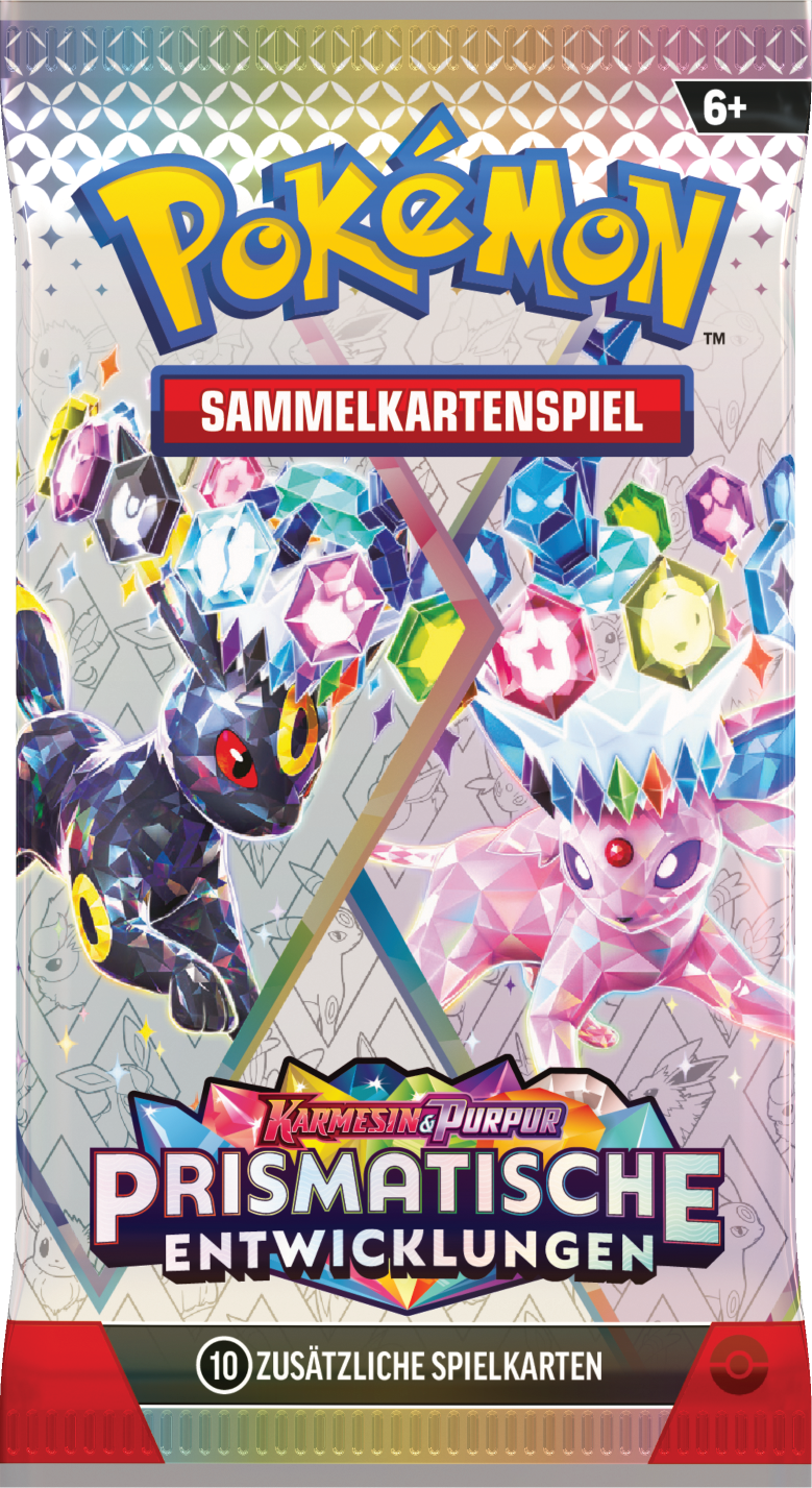 Pokémon Karmesin & Purpur – Prismatische Entwicklungen Booster Espeon and Umbreon – Deutsch