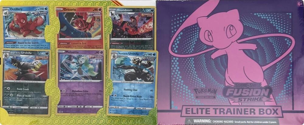 Pokémon Fusion Strike Elite Trainer Box & 6 Bonus Cards (Sam's Club) – Englisch