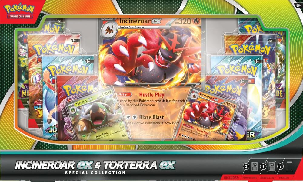 Pokémon Incineroar ex and Torterra ex Special Collection – Englisch