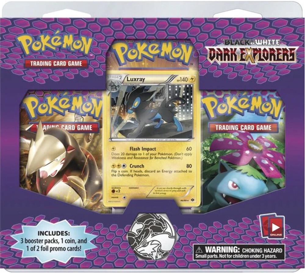 Pokémon Dark Explorers 3 Pack Blister [Luxray] – Englisch