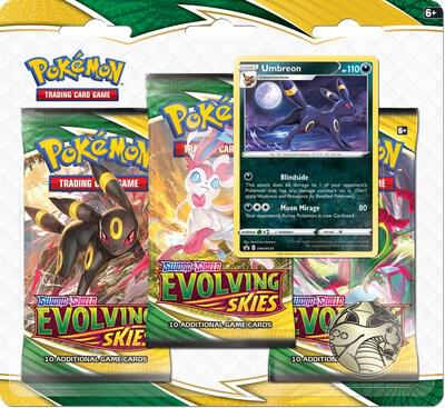 Pokémon Evolving Skies 3 Pack Blister [Umbreon] – Englisch
