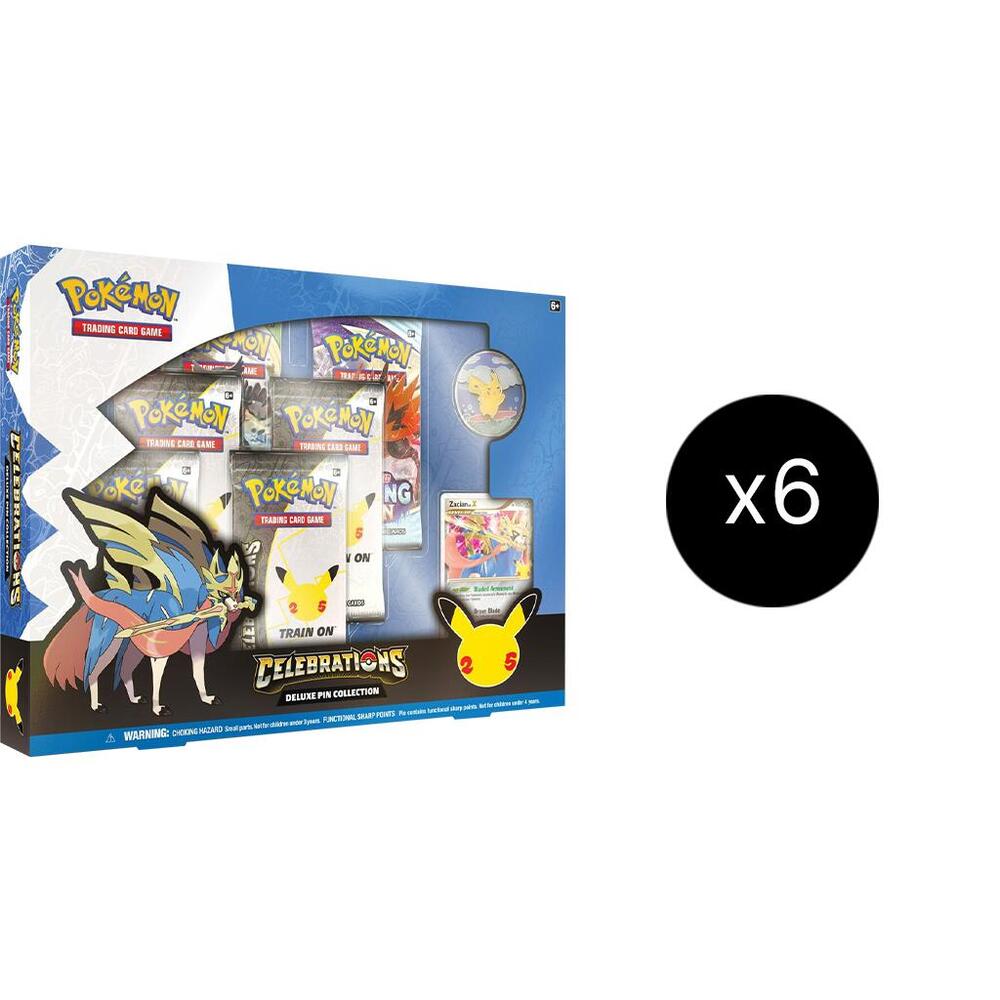 Pokémon Celebrations Deluxe Pin Collection Case [Zacian LV. X] – Englisch