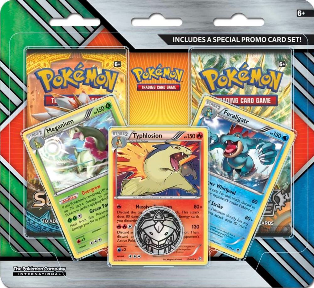 Pokémon 2-Pack Blister Pack [Meganium, Typhlosion & Feraligatr] – Englisch