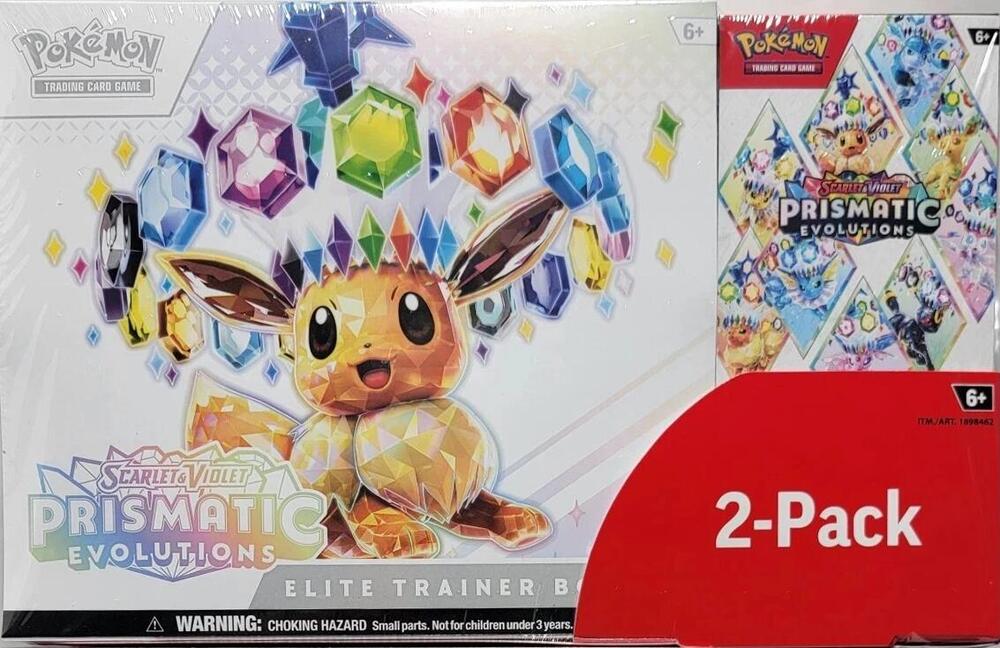 Pokémon Costco Pokemon Prismatic Evolutions 2-Pack Trainer Box and Booster Bundle – Englisch