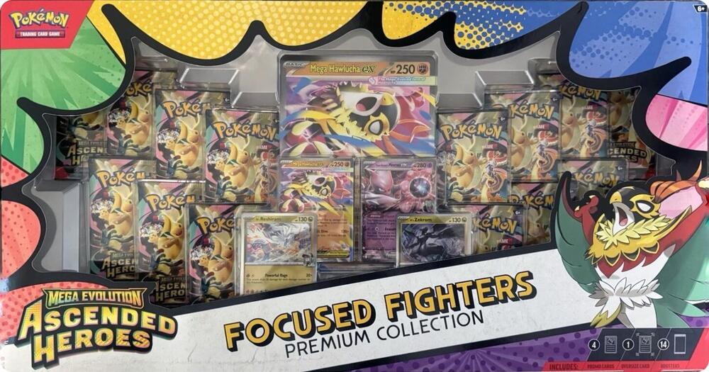 Pokémon Ascended Heroes Focused Fighters Premium Collection (Sam's Club) – Englisch