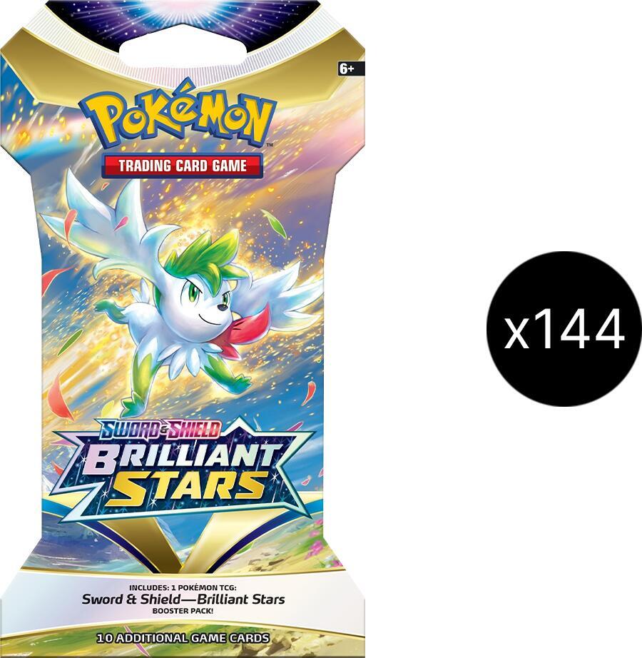 Pokémon Brilliant Stars Sleeved Booster Pack Case – Englisch