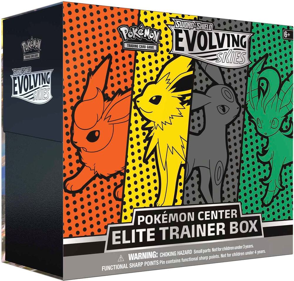 Pokémon Evolving Skies Pokemon Center Elite Trainer Box [Jolteon/Flareon/Umbreon/Leafeon] (Exclusive) – Englisch