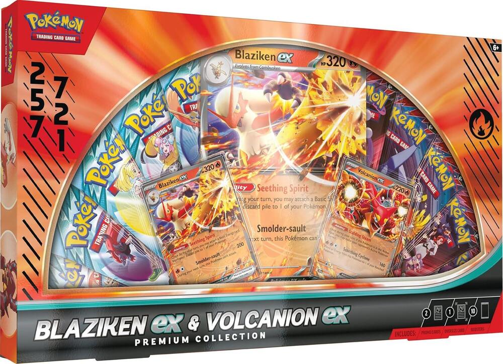 Pokémon Blaziken ex & Volcanion ex Premium Collection – Englisch