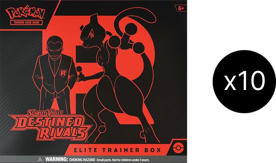 Pokémon Destined Rivals Elite Trainer Box Case – Englisch
