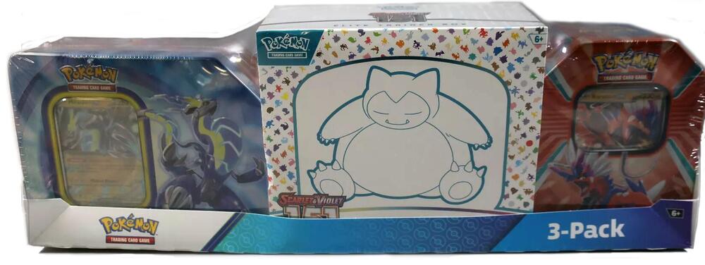 Pokémon Costco Pokemon Collector 3-Pack: Scarlet & Violet 151 ETB + Paldea Legends Tins – Englisch