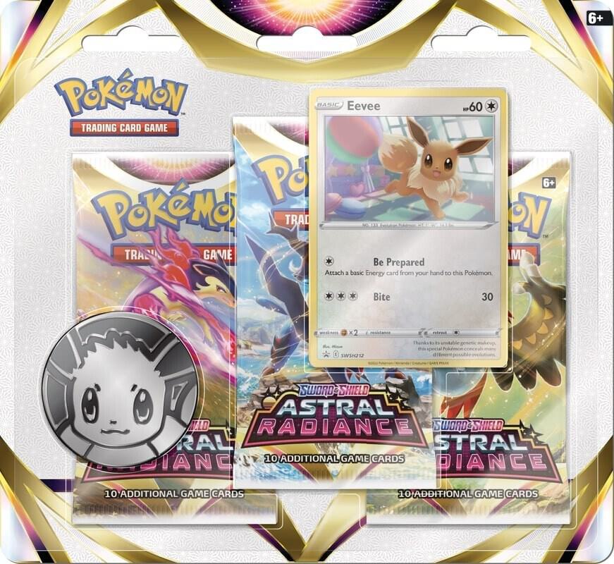 Pokémon Astral Radiance 3 Pack Blister [Eevee] – Englisch