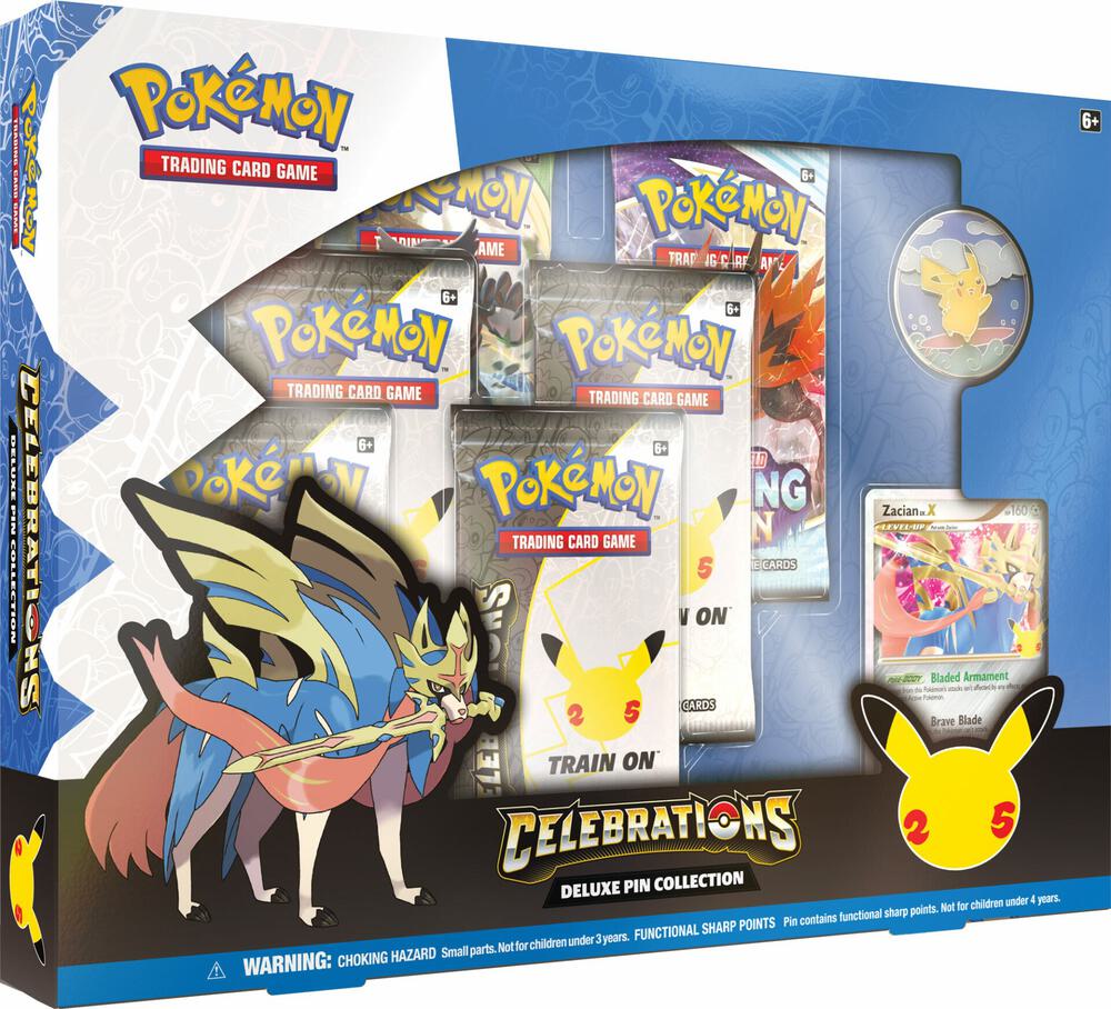 Pokémon Celebrations Deluxe Pin Collection [Zacian LV. X] – Englisch