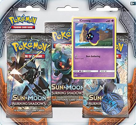Pokémon Burning Shadows 3 Pack Blister [Cosmog] – Englisch