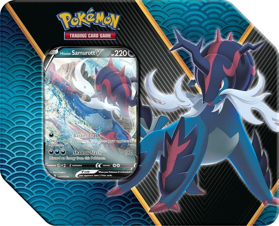 Pokémon Divergent Powers Tin [Hisuian Samurott V] – Englisch