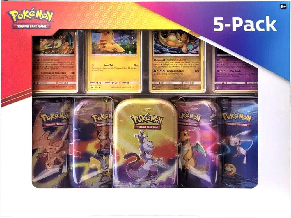 Pokémon Kanto Power Mini Tins 5-Pack – Englisch