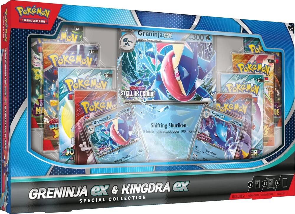 Pokémon Greninja EX & Kingdra EX Special Collection Box – Englisch