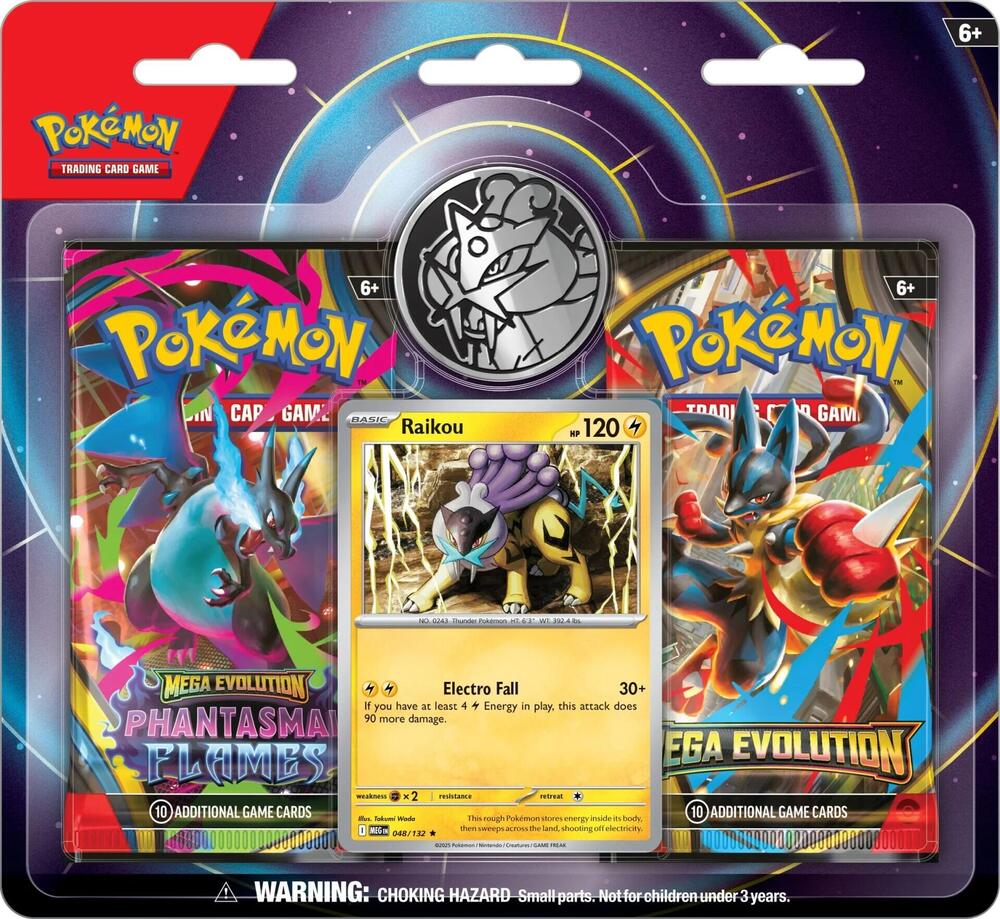 Pokémon 2-Pack Blister [Raikou] (3-tab) – Englisch