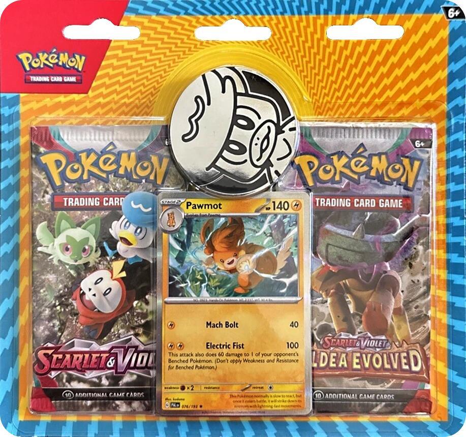 Pokémon Checklane 2-Pack Blister [Pawmot] (3-tab) – Englisch