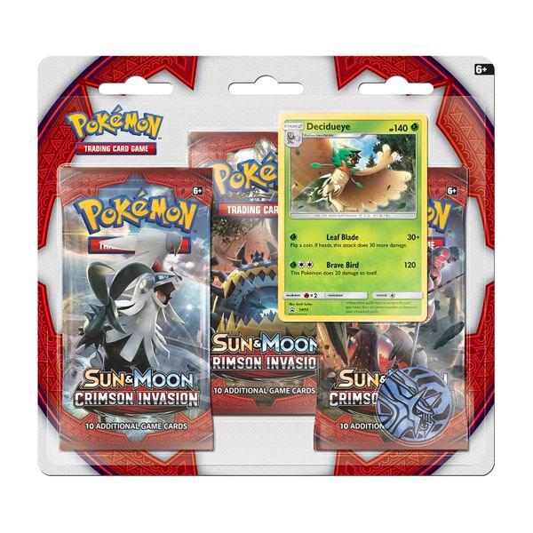 Pokémon Crimson Invasion 3 Pack Blister [Decidueye] – Englisch