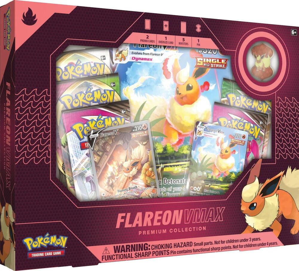 Pokémon Flareon VMAX Premium Collection (EU Exclusive) – Englisch