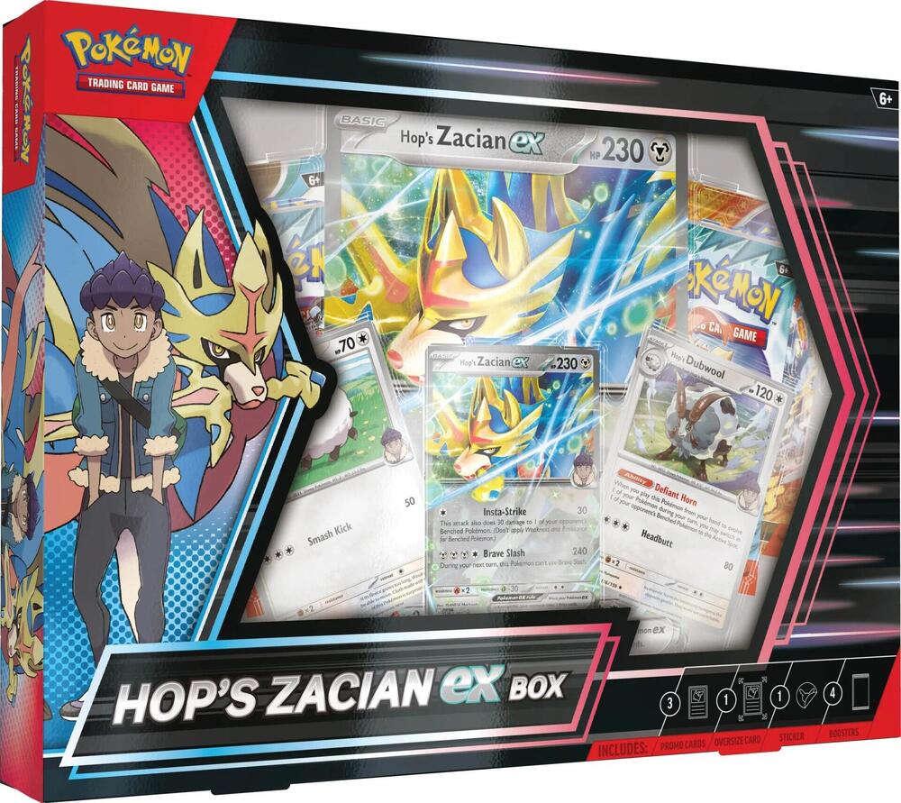 Pokémon Hop's Zacian ex Box – Englisch