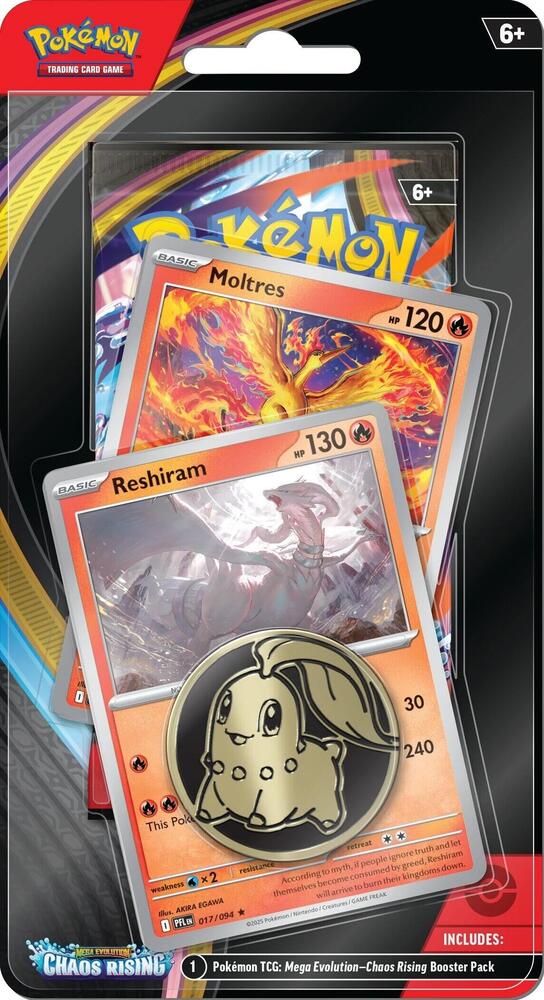 Pokémon Chaos Rising Single Pack Blister [Reshiram/Moltres] – Englisch