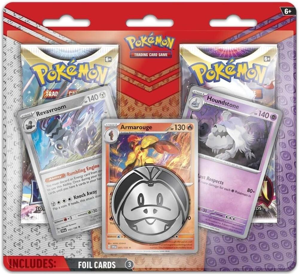 Pokémon Enhanced 2-Pack Blister Pack [Armarouge, Revavroom & Houndstone] – Englisch