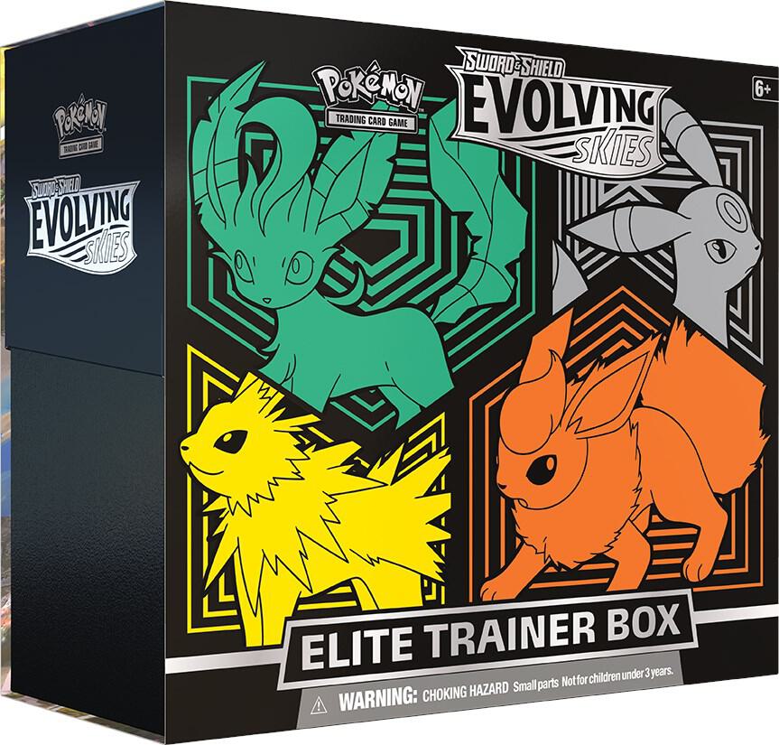 Pokémon Evolving Skies Elite Trainer Box [Flareon/Jolteon/Umbreon/Leafeon] – Englisch