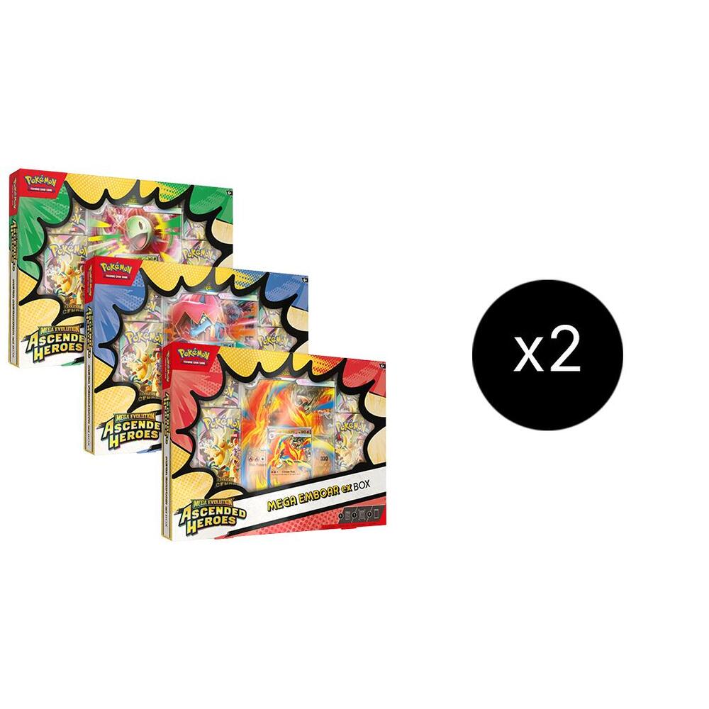 Pokémon Ascended Heroes Mega ex Boxes Case – Englisch
