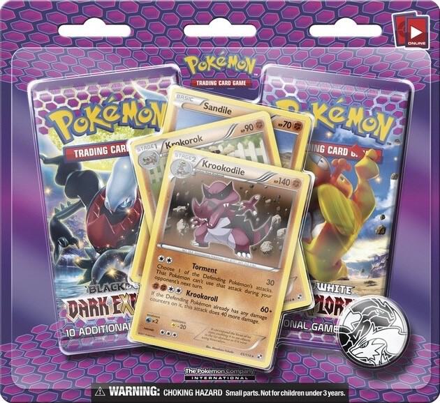 Pokémon Dark Explorers 3 Pack Blister [Krookodile] – Englisch