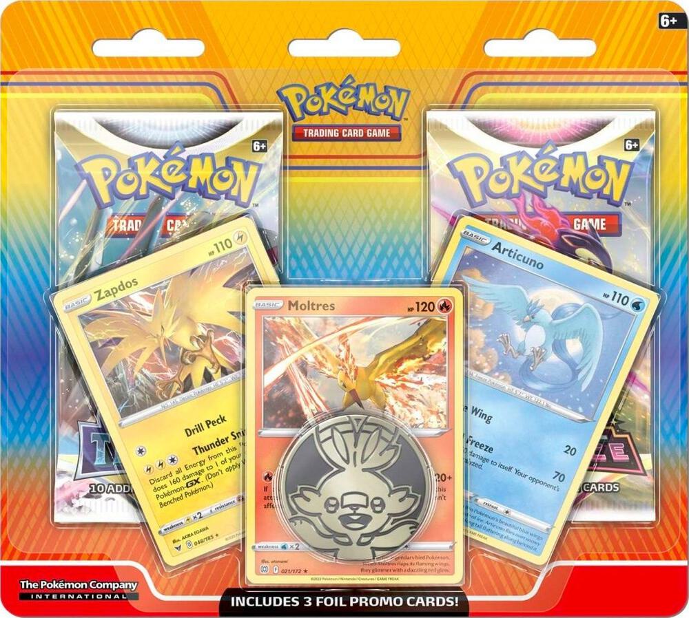 Pokémon Enhanced 2-Pack Blister Pack [Articuno, Zapdos, & Moltres] – Englisch