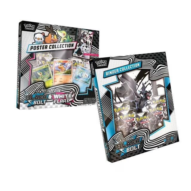 Pokémon Black Bolt Binder & Unova Poster Collection (Sam's Club) – Englisch