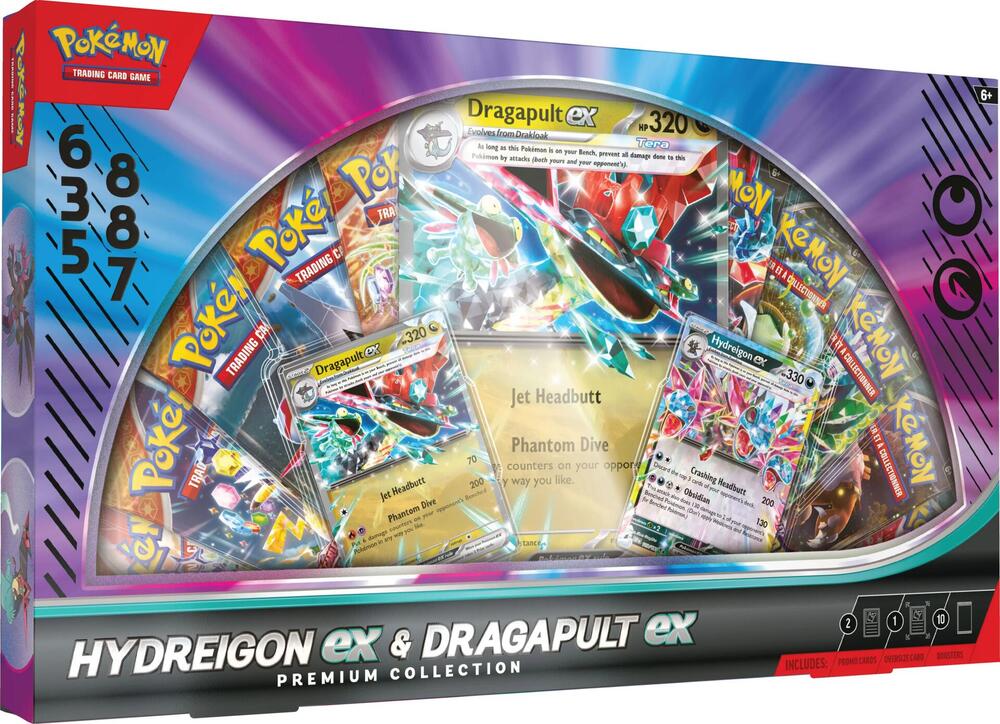 Pokémon Hydreigon ex & Dragapult ex Premium Collection – Englisch