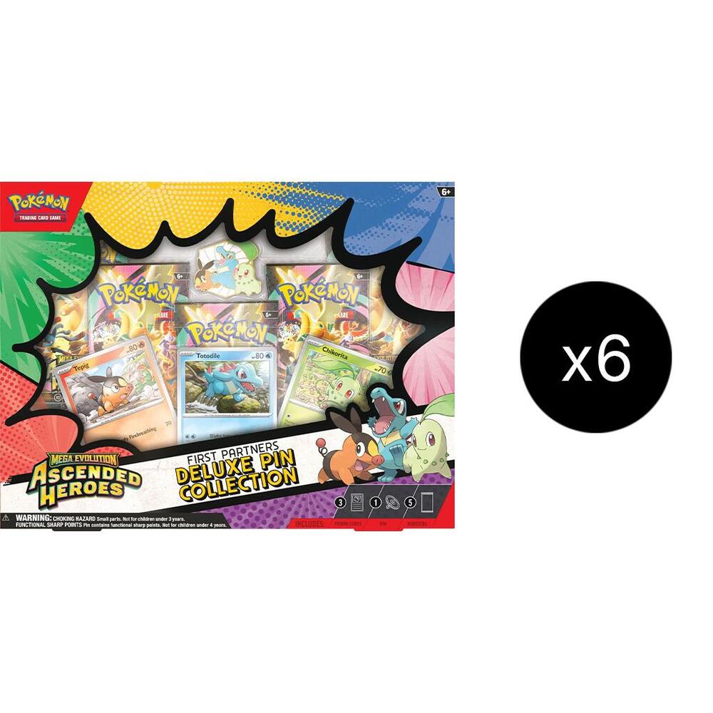 Pokémon Ascended Heroes First Partners Deluxe Pin Collection Case – Englisch