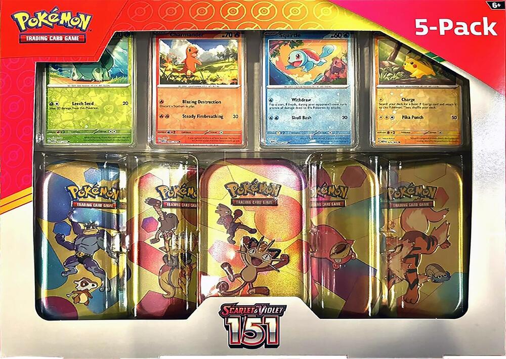 Pokémon Costco Pokemon Scarlet & Violet 151 Mini Tin 5-pack (Meowth) – Englisch