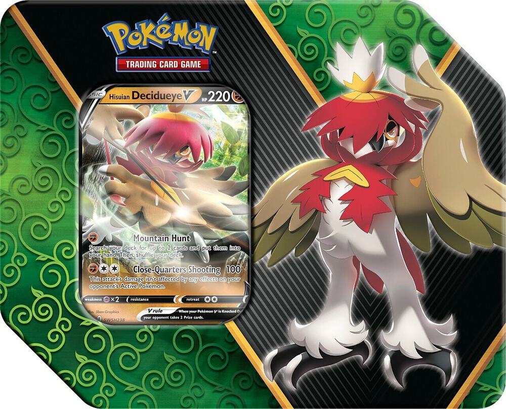 Pokémon Divergent Powers Tin [Hisuian Decidueye V] – Englisch